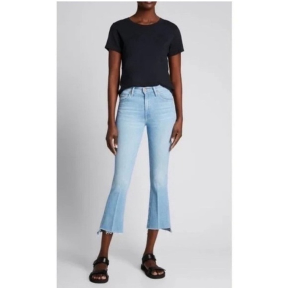 Mother Jeans The Insider Crop Step Fray in Hold My Hand